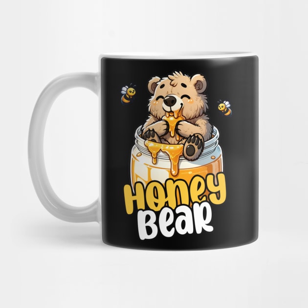 Honey Bear – Sweet little bear in the honey pot by Infinitee Shirts